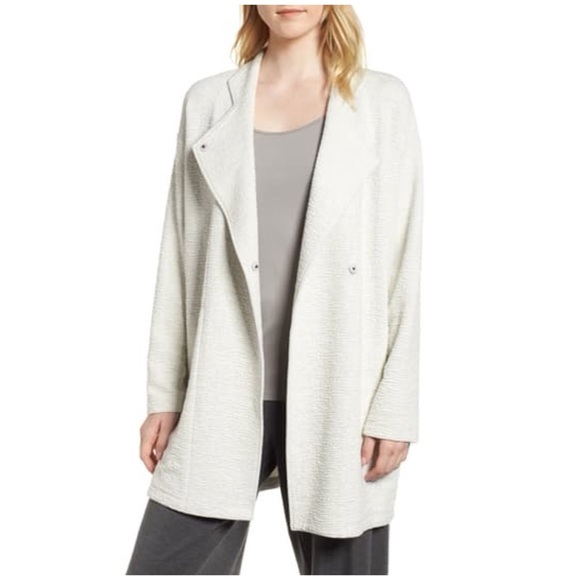 Eileen Fisher Textured Tencel Kimono Jacket Medium - Picture 4 of 9